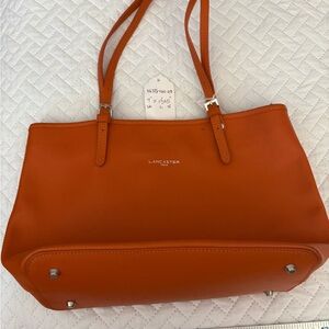 Lancaster Orange Women's Satchel